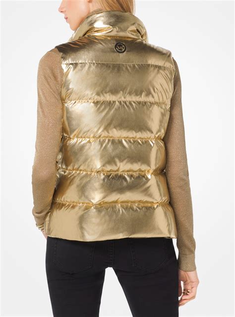 michael kors quilted nylon vest|Michael Kors down vest women.